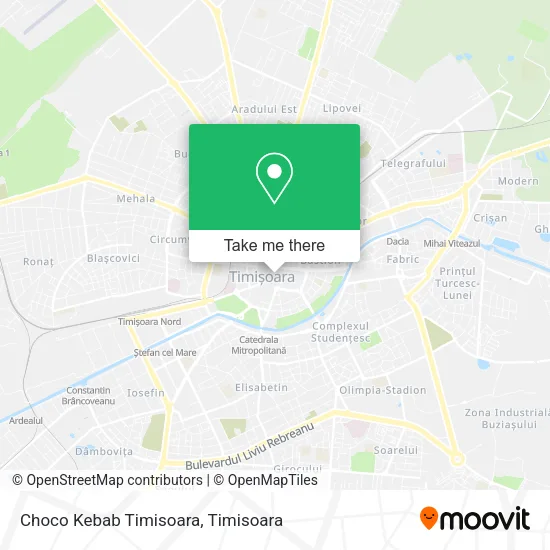 Choco Kebab Timisoara map