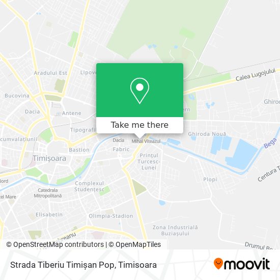 Strada Tiberiu Timișan Pop map