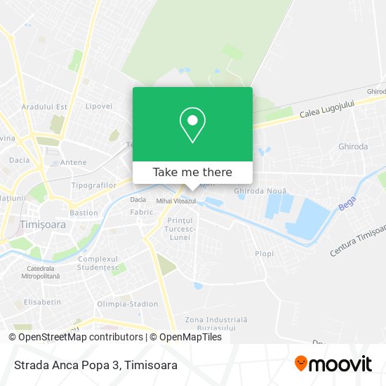 Strada Anca Popa 3 map