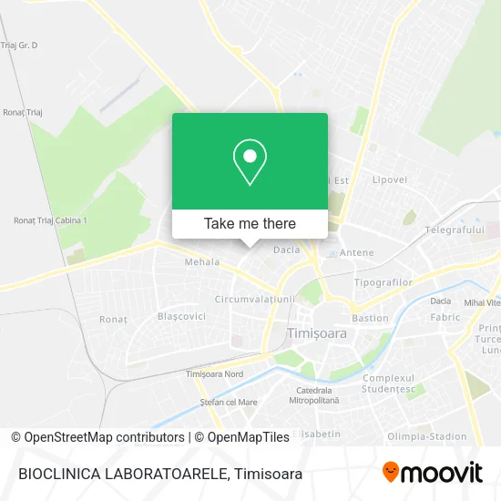 BIOCLINICA LABORATOARELE map