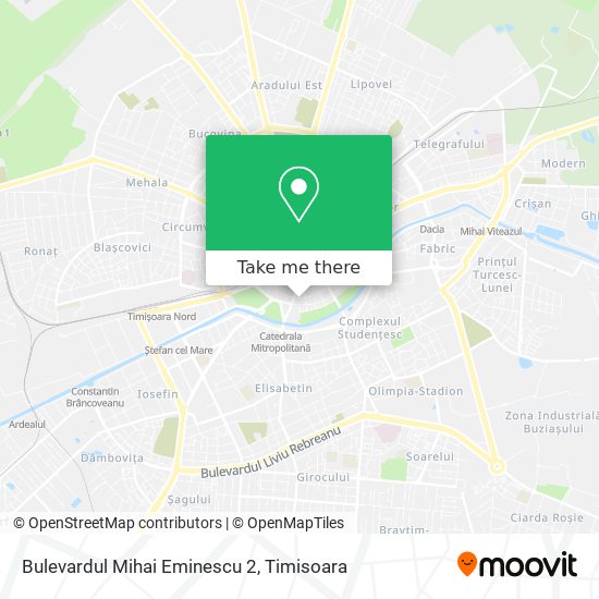 Bulevardul Mihai Eminescu 2 map