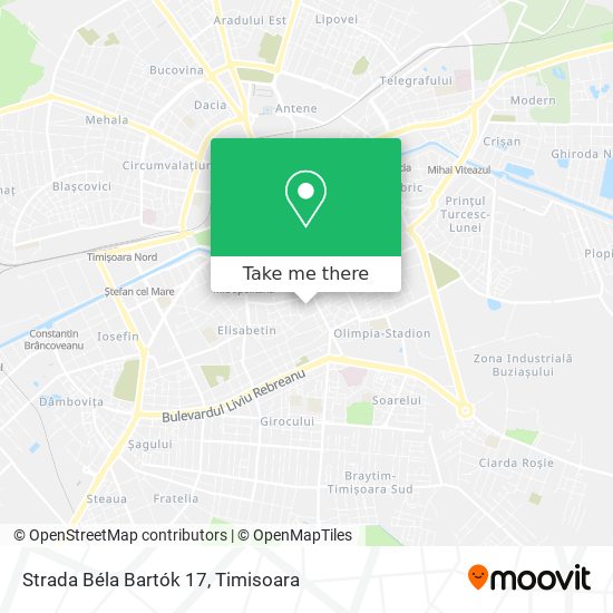 Strada Béla Bartók 17 map