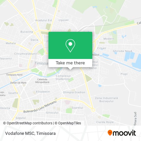 Vodafone MSC map