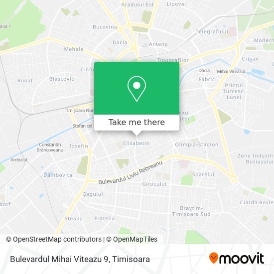 Bulevardul Mihai Viteazu 9 map