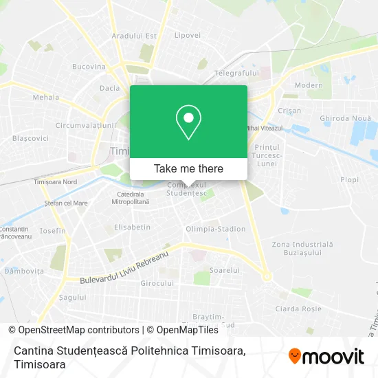 Cantina Studențească Politehnica Timisoara map