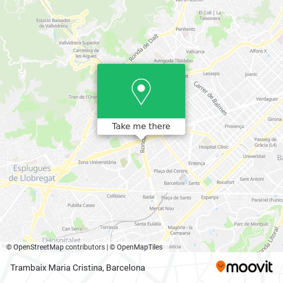 Trambaix Maria Cristina map