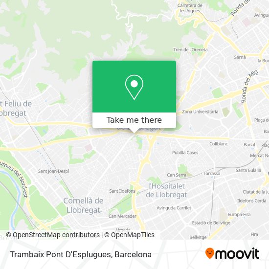 Trambaix Pont D'Esplugues map