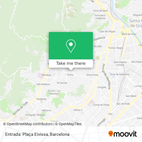 Entrada:  Plaça Eivissa map
