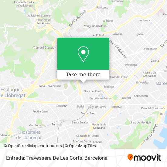 Entrada:  Travessera De Les Corts map