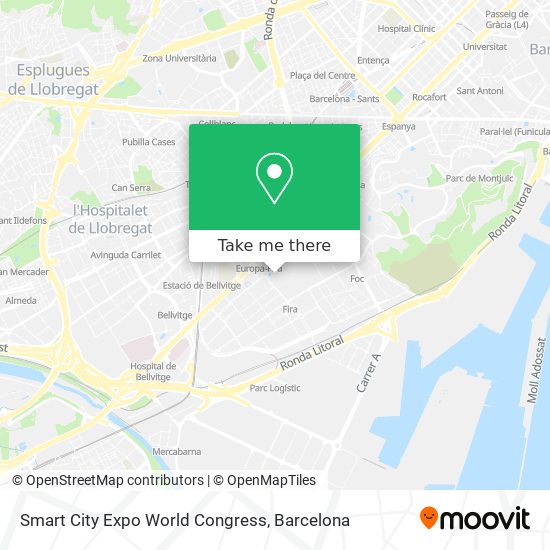 Smart City Expo World Congress map