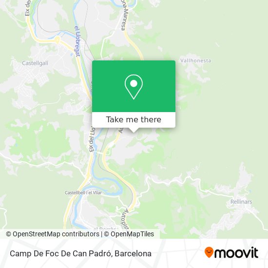 Camp De Foc De Can Padró map
