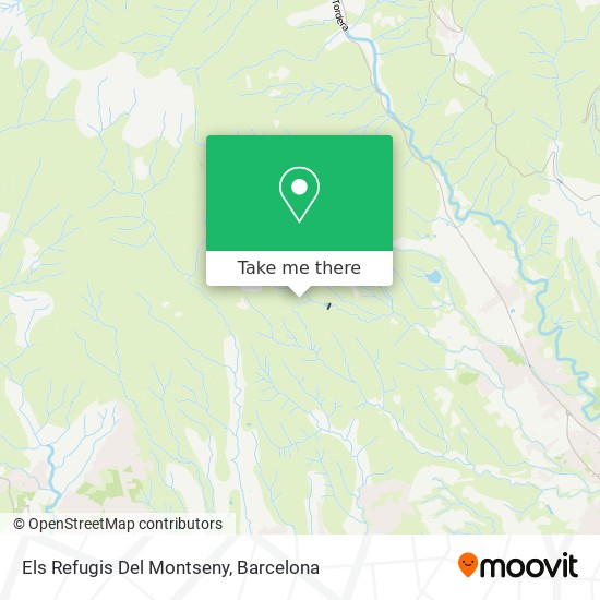 Els Refugis Del Montseny map