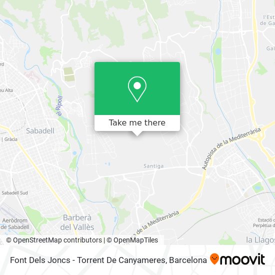 Font Dels Joncs - Torrent De Canyameres map