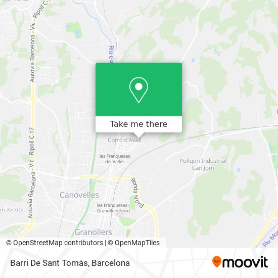 Barri De Sant Tomàs map