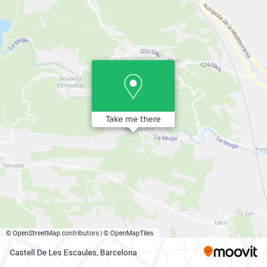 Castell De Les Escaules map