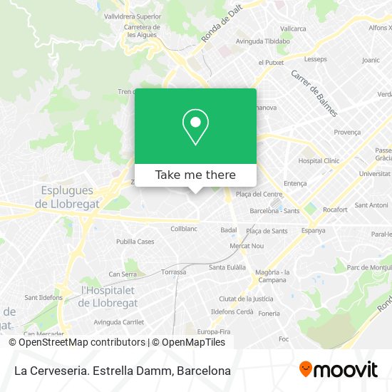 La Cerveseria. Estrella Damm map