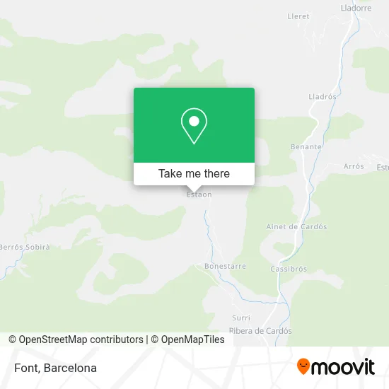 Font map