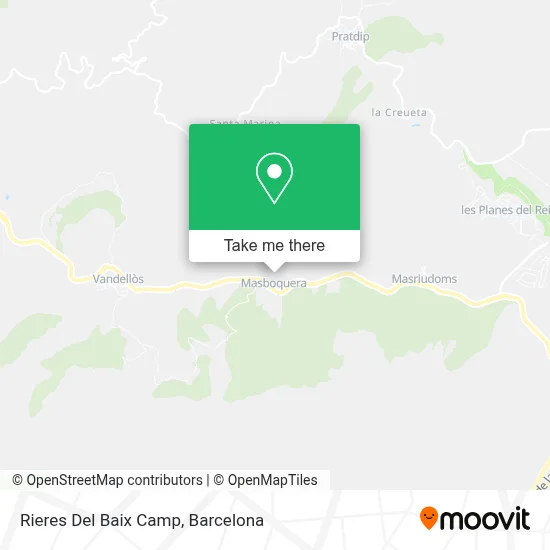 Rieres Del Baix Camp map