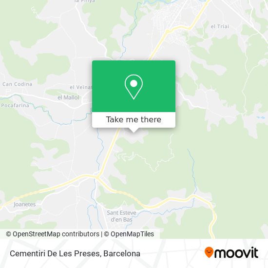 Cementiri De Les Preses map