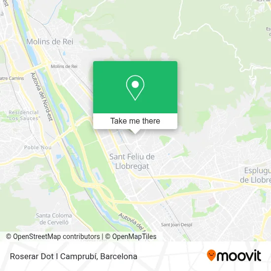 Roserar Dot I Camprubí map