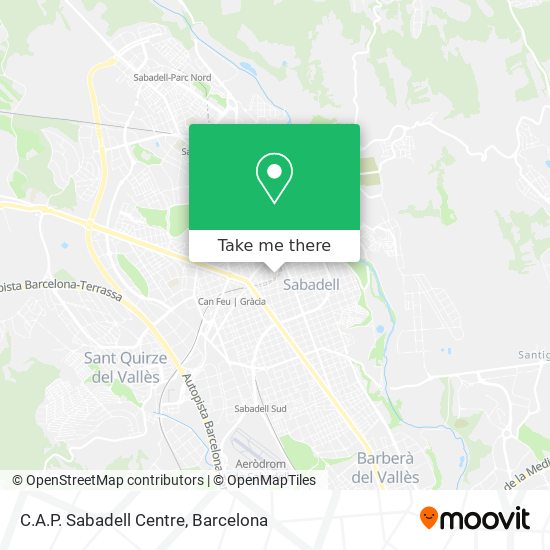 C.A.P. Sabadell Centre map