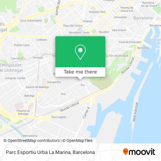 Parc Esportiu Urbà La Marina map
