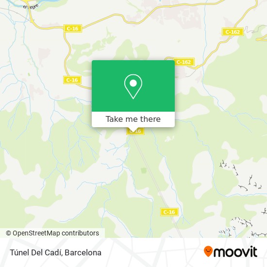 Túnel Del Cadí map