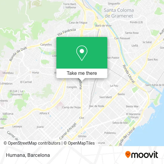 Humana map