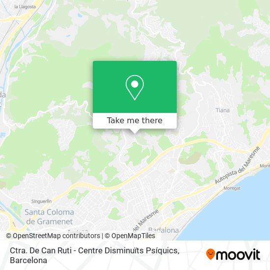 Ctra. De Can Ruti - Centre Disminuïts Psíquics map