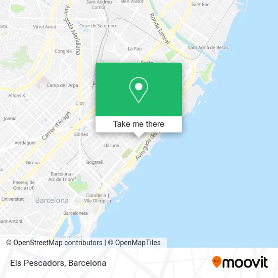 Els Pescadors map