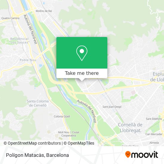 Polígon Matacàs map