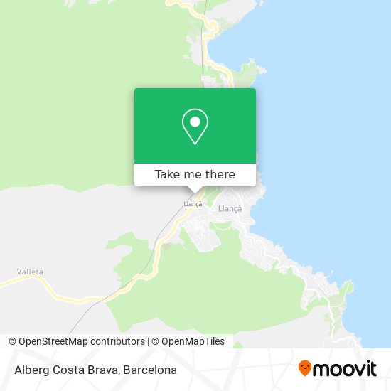 Alberg Costa Brava map