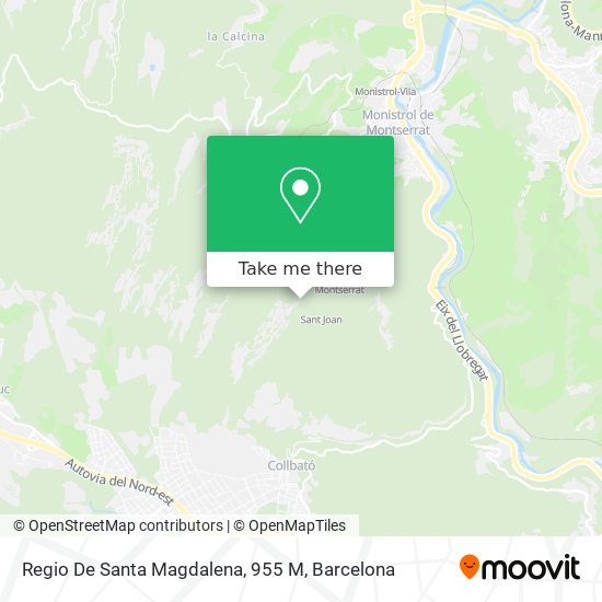 Regio De Santa Magdalena, 955 M map