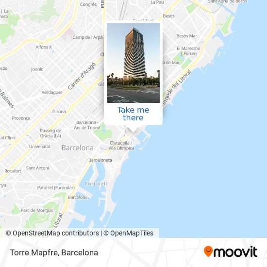 mapa Torre Mapfre