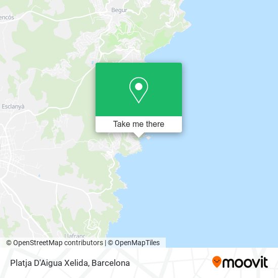 Platja D'Aigua Xelida map