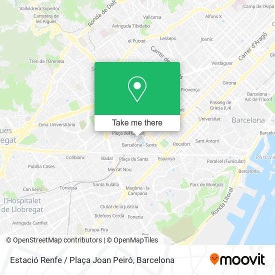 Estació Renfe / Plaça Joan Peiró map