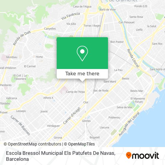 Escola Bressol Municipal Els Patufets De Navas map
