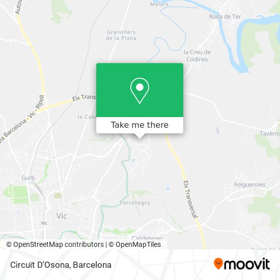 Circuït D'Osona map