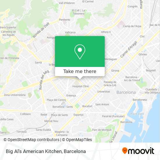 Big Al's American Kitchen map