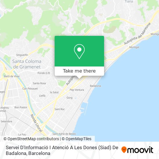 Servei D'Informació I Atenció A Les Dones (Siad) De Badalona map