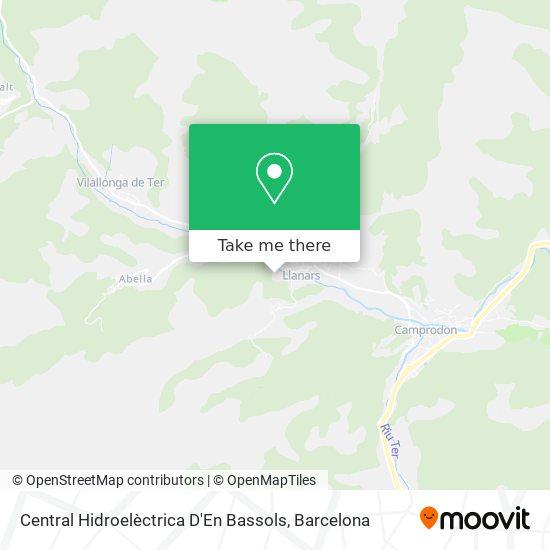 Central Hidroelèctrica D'En Bassols map