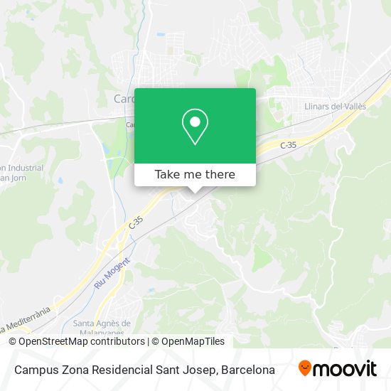 Campus Zona Residencial Sant Josep map