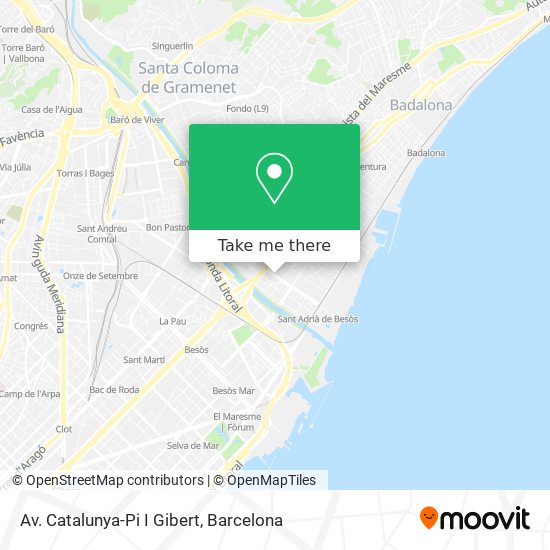 Av. Catalunya-Pi I Gibert map