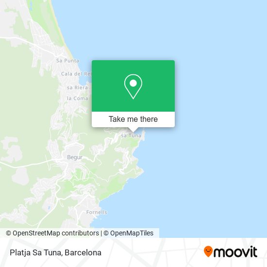 Platja Sa Tuna map