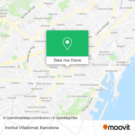 Institut Viladomat map