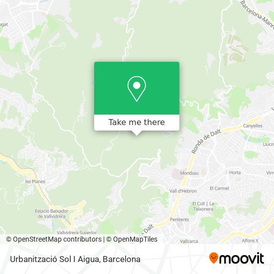 Urbanització Sol I Aigua map