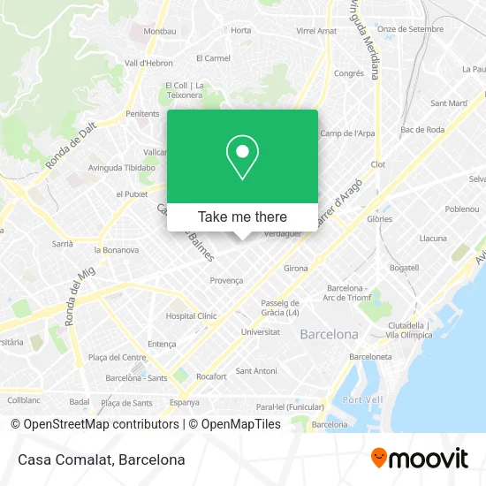 Casa Comalat map