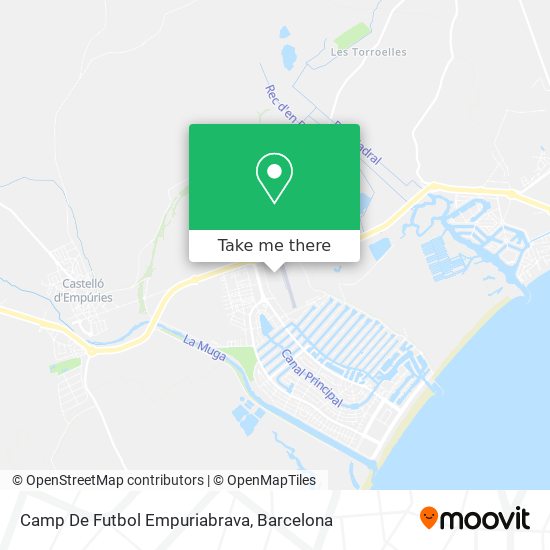Camp De Futbol Empuriabrava map