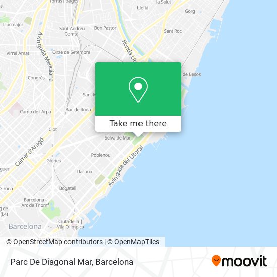 mapa Parc De Diagonal Mar