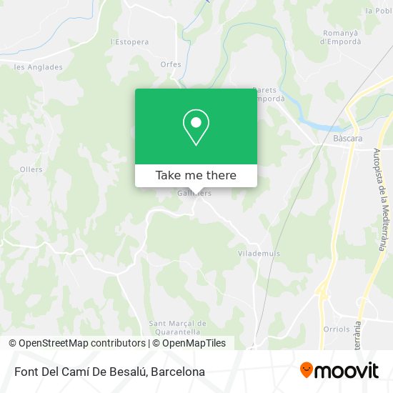 Font Del Camí De Besalú map